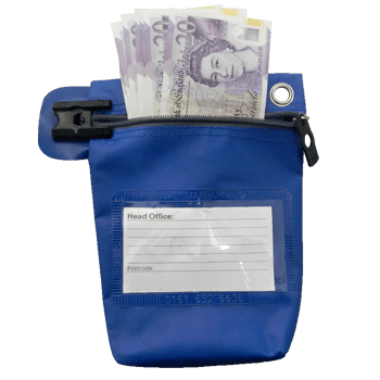 Cash Bag Small Blue