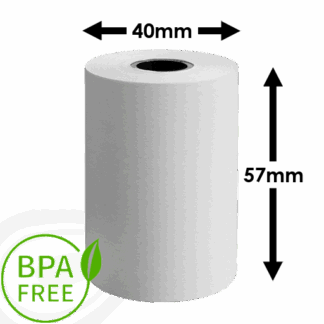 57 x 40mm Thermal Credit Card Rolls
