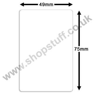 Avery Berkel Plain 49mm x 75mm Thermal Scale Labels
