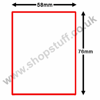 Avery Berkel Thermal Scale Labels Red Border 58mm x 76mm