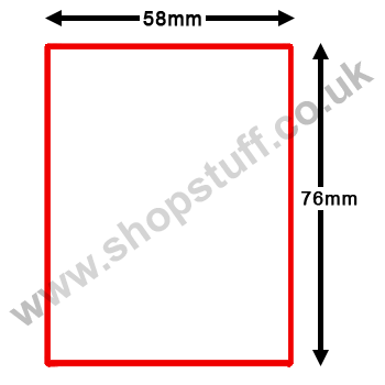 Avery Berkel Thermal Scale Labels Red Border 58mm x 76mm