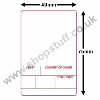 Avery Berkel Format 1 (White) 49mm x 75mm Thermal Scale Labels