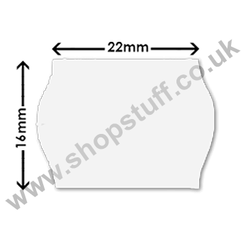 22x16 White Labels