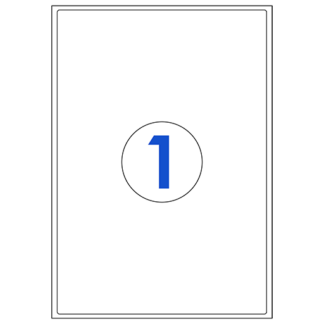 LL01SE A4 Sheet Fed Laser Labels White Perm (100)