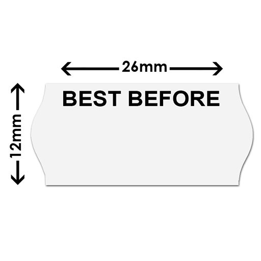 26x12mm BEST BEFORE Labels (45k) - Image 2