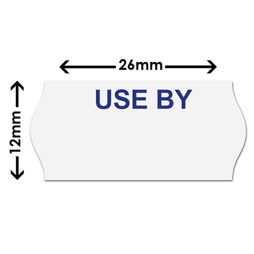26x12mm USE BY Labels (15k) - Image 2