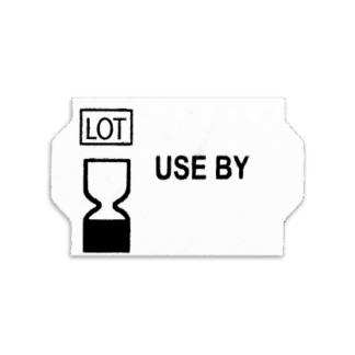 LOT No. Egg Timer USE BY Labels White Perm