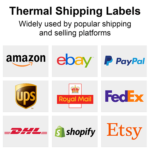 4x6" Direct Thermal Shipping Labels (12 Rolls) - Image 2